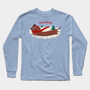 Dachshund through the snow Long Sleeve T-Shirt